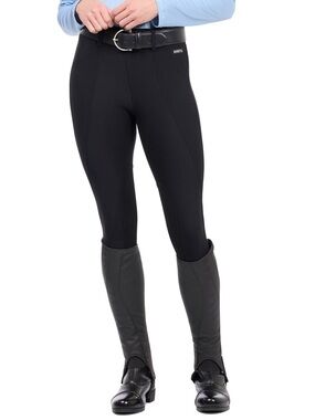 Kerrits Women’s Microcord Knee Patch Riding Tight Black Size Large Breeches